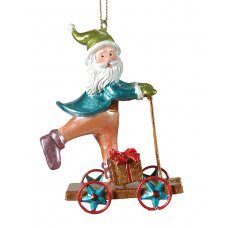 Χριστουγεννιάτικος Κεραμικός Άγιος Βασίλης Πολύχρωμος (9cm)